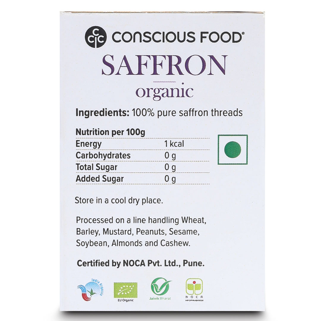 Conscious Food Saffron - 1 Gm