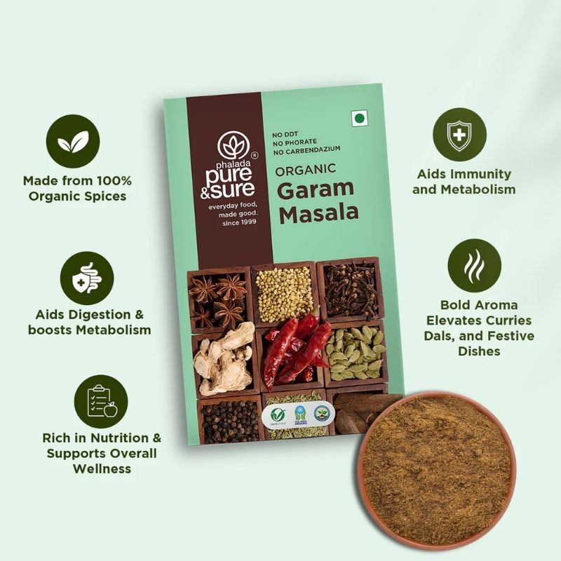 Pure  Sure Organic Garam Masala - 100 Gm