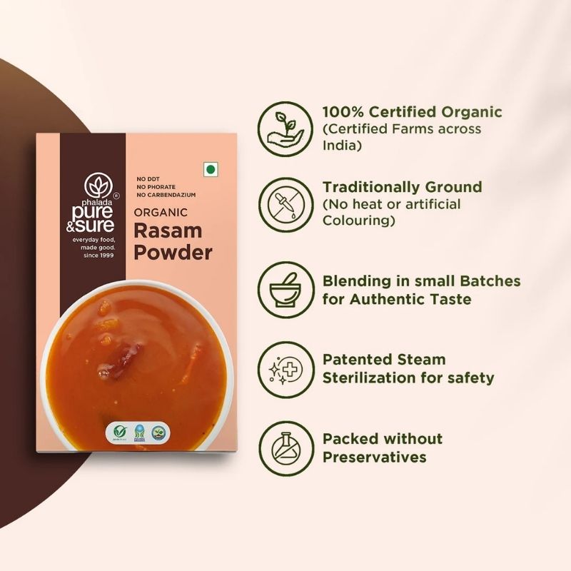 Pure  Sure Organic Rasam Powder - 100 Gm