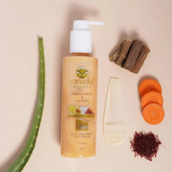 Passion fruit saffron skin repairing rich moisturizing body milk - 200 ml