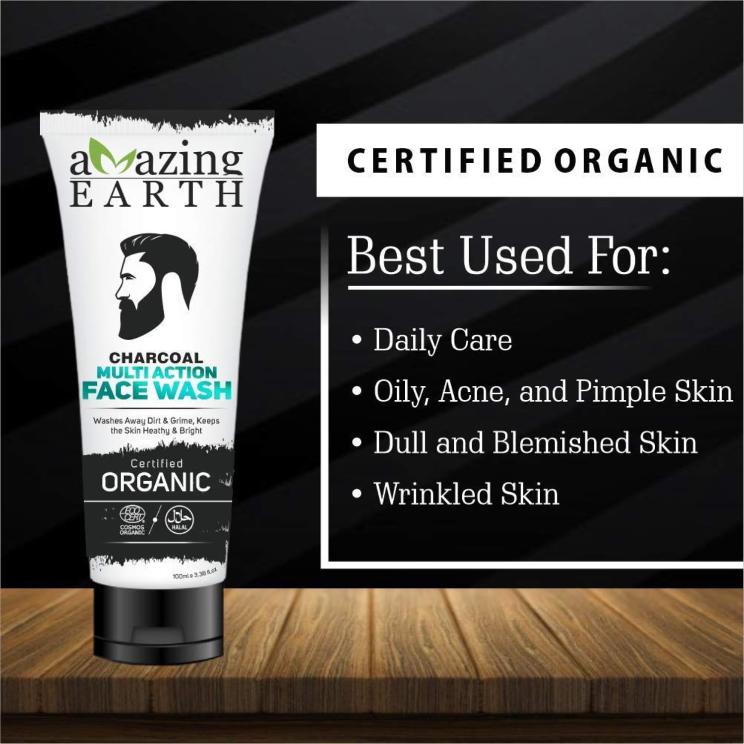 Organic Activated Charcoal Face Wash