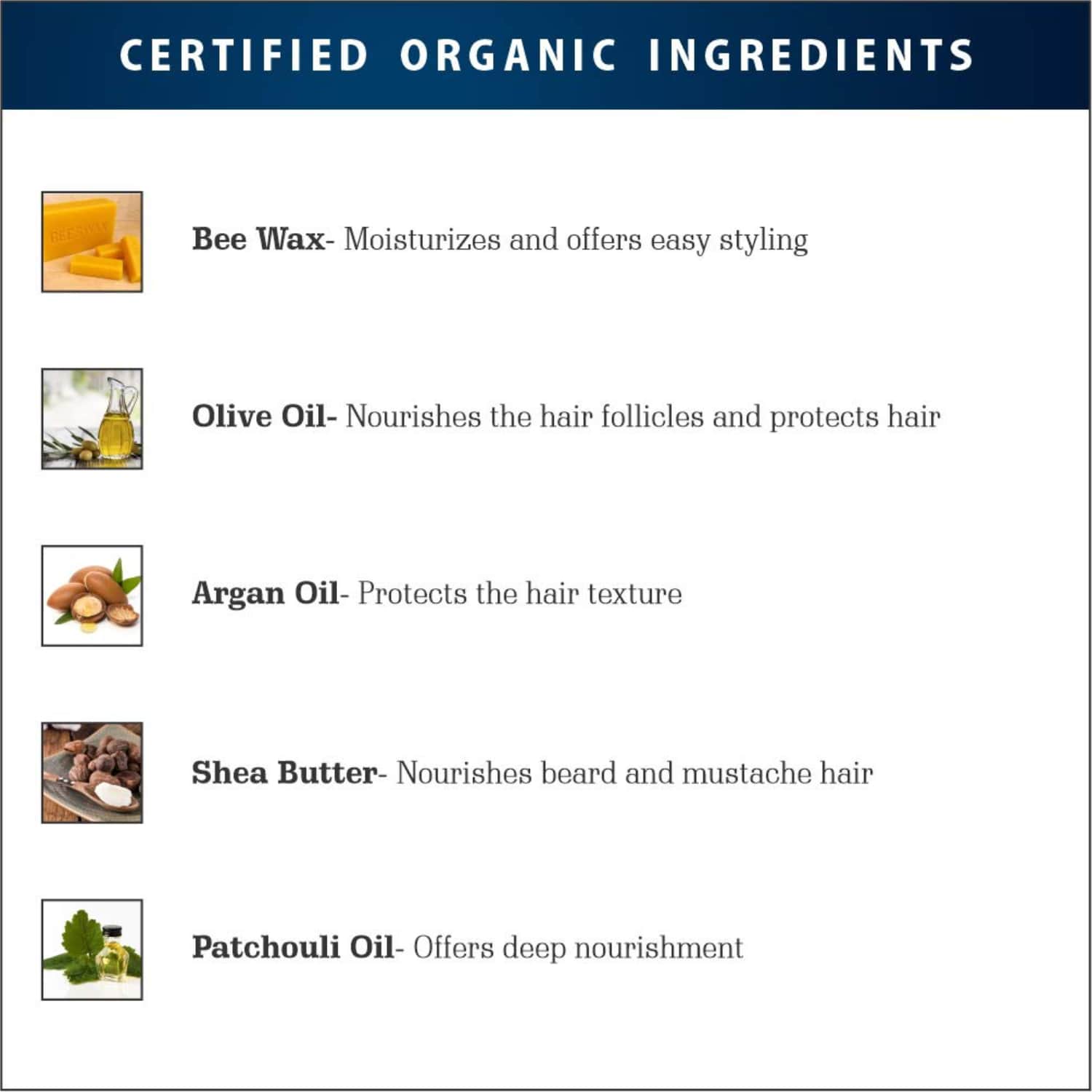 Organic Beard Mustache Wax