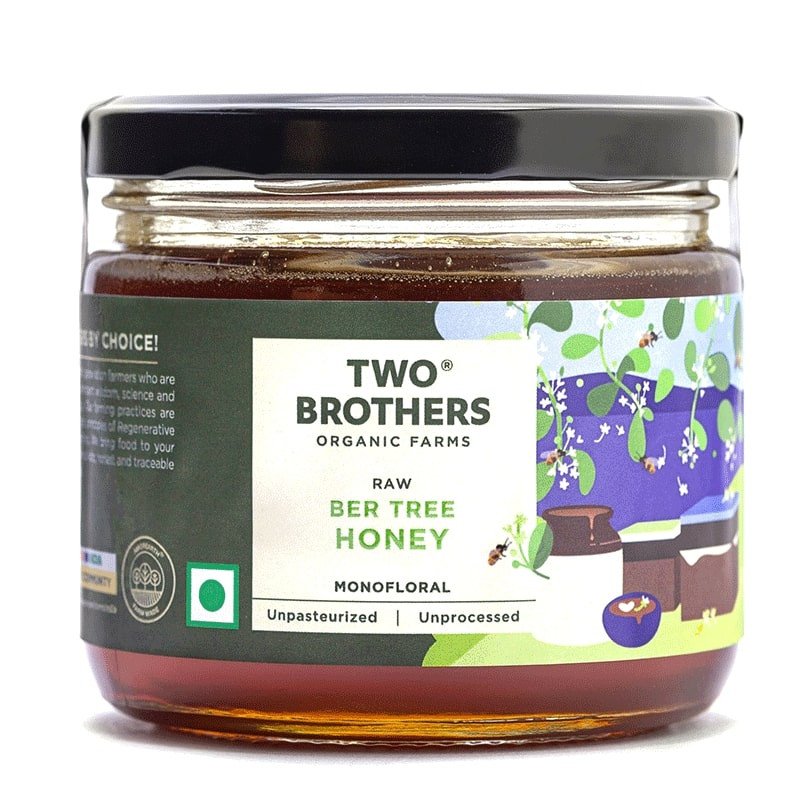 Two Brothers Indian Berry Honey Raw Mono-FloralUnfiltered 350g