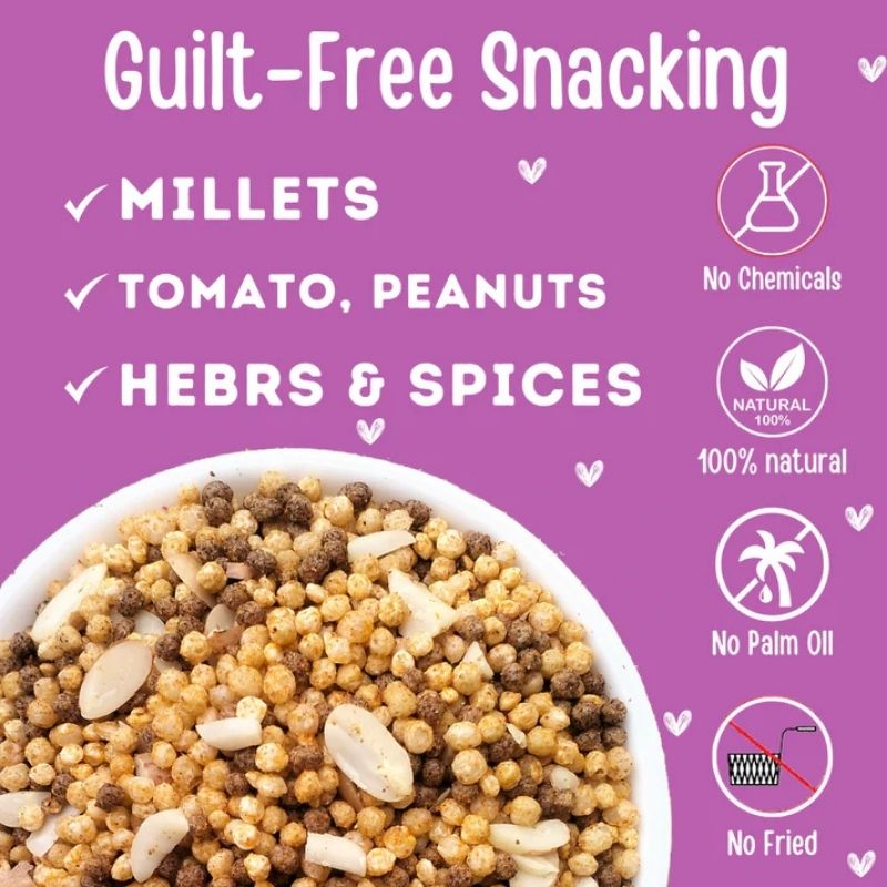 TummyFriendly Roasted millet namkeen tf tangy tomato - 70 gm