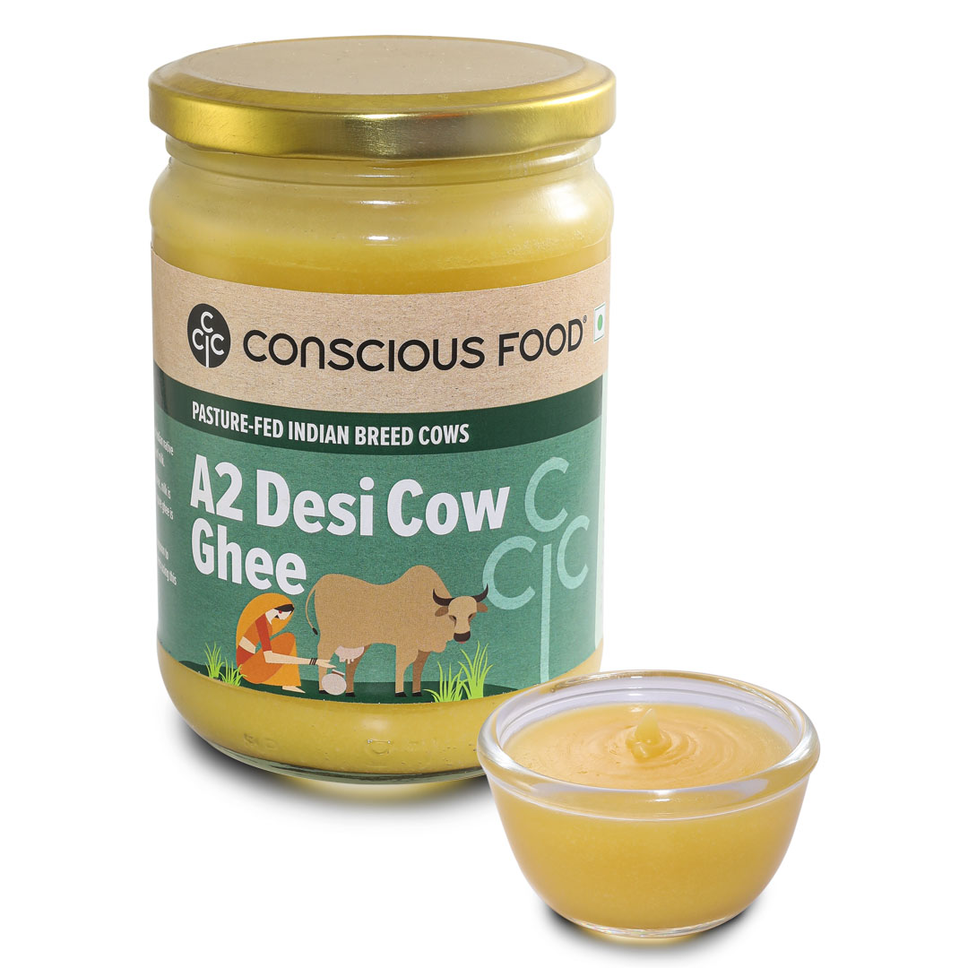 Conscious Food Desi A2 Cow Ghee - 500 Ml