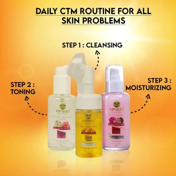 Orange marigold mild foaming face cleanser with silicon brush - 100 ml