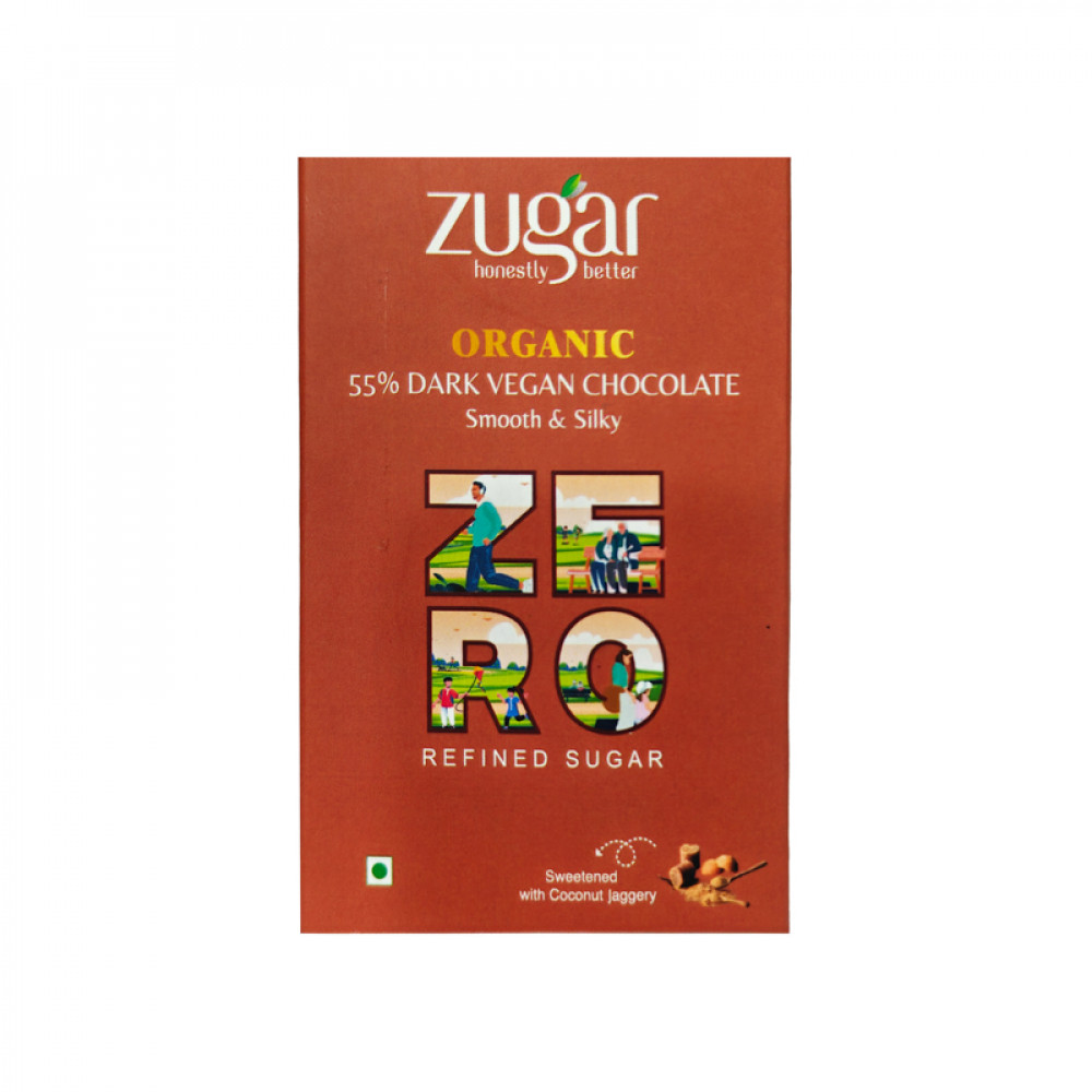 Image of 55 Dark Vegan Chocolate Smooth And Silky - 10 Gm