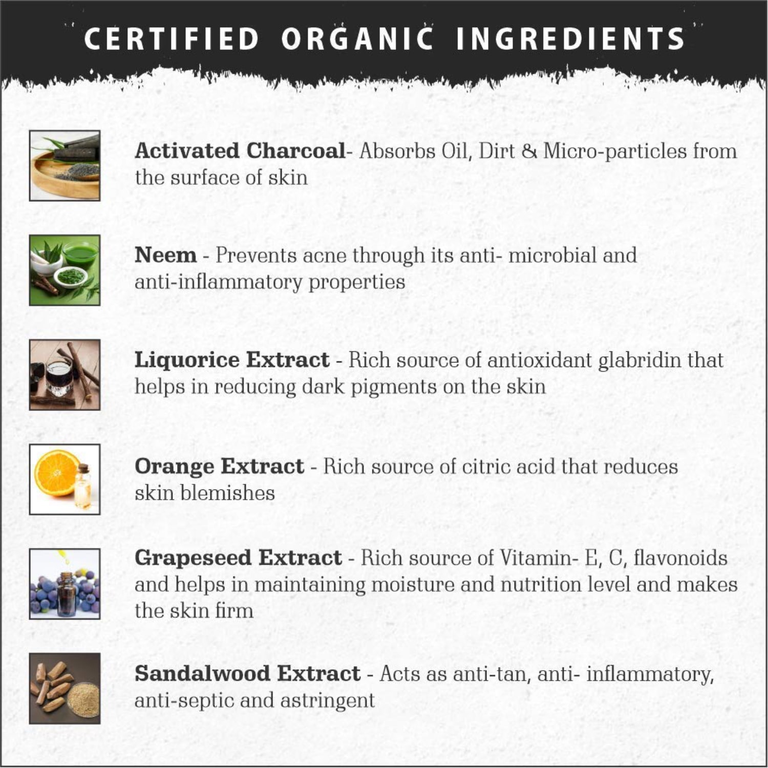 Organic Activated Charcoal Face Wash