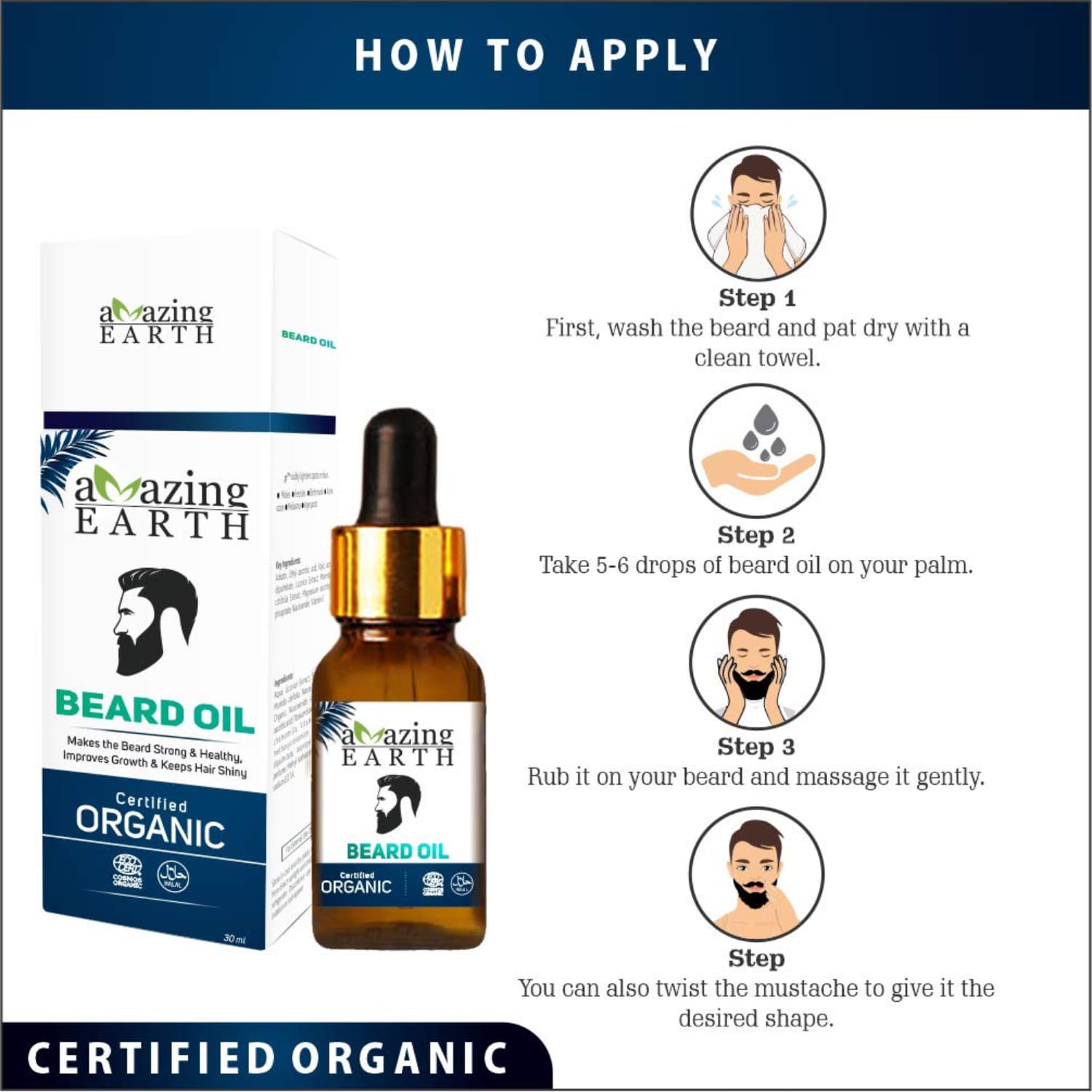 Organic Beard Oil for Men