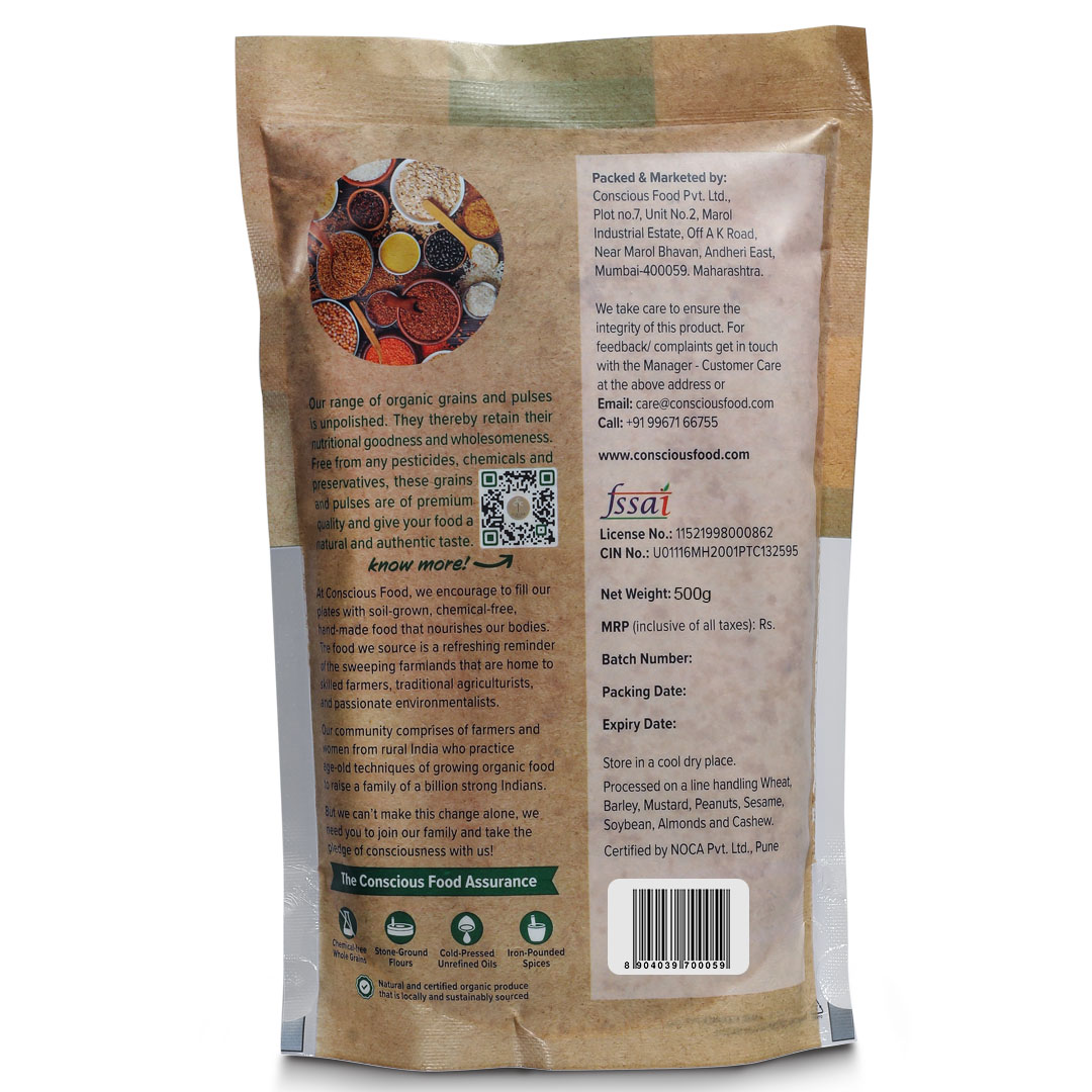 Conscious Food Golden Sugar Jaggery Powder - 500 Gm