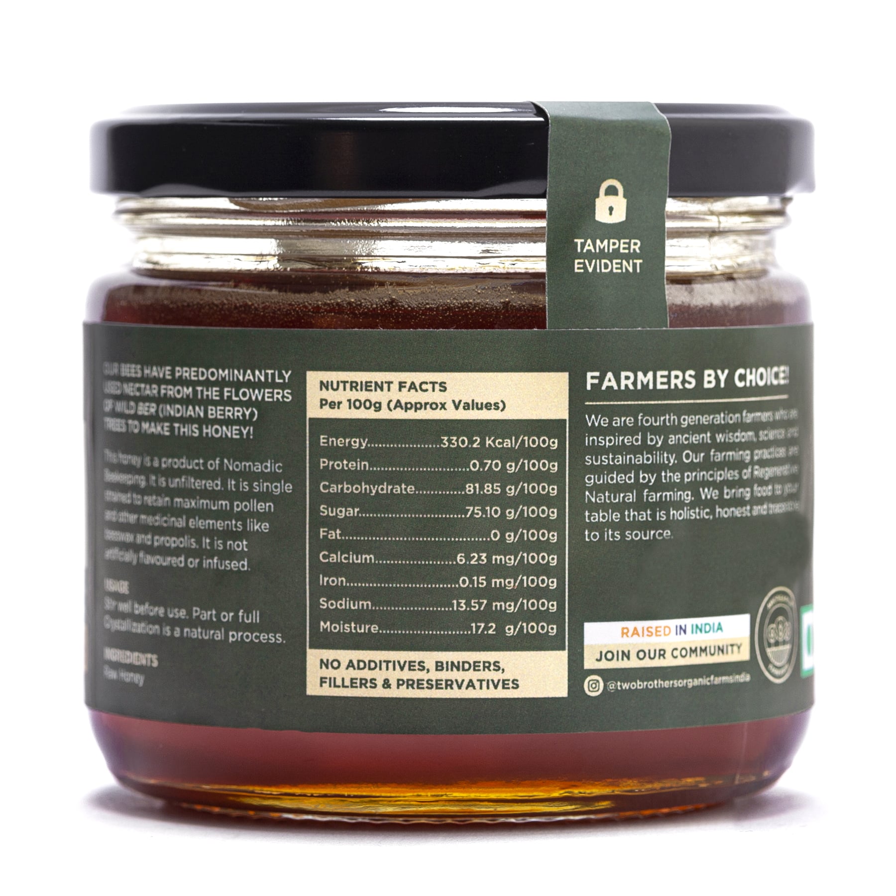 Two Brothers Indian Berry Honey Raw Mono-FloralUnfiltered 350g