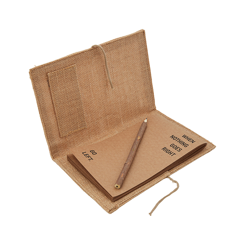 Jute Right To Left Folder Craft Book-Pencil-Canvas Cover - 1 U
