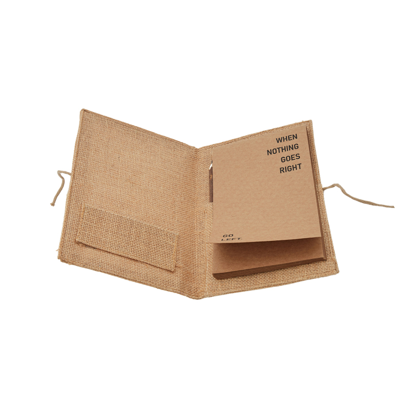 Jute Right To Left Folder Craft Book-Pencil-Canvas Cover - 1 U