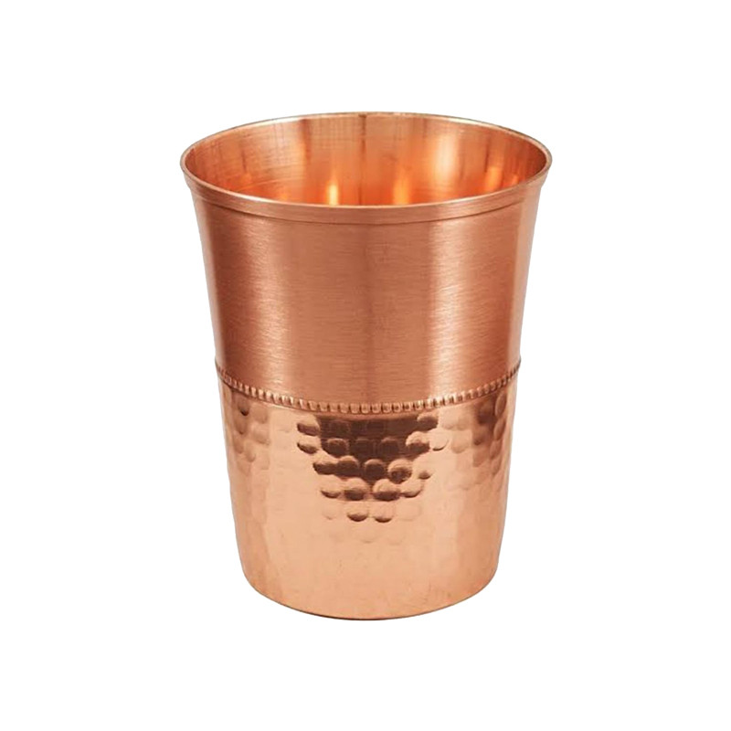 DC COPPER GLASS HALF HAMMERED - 1 U