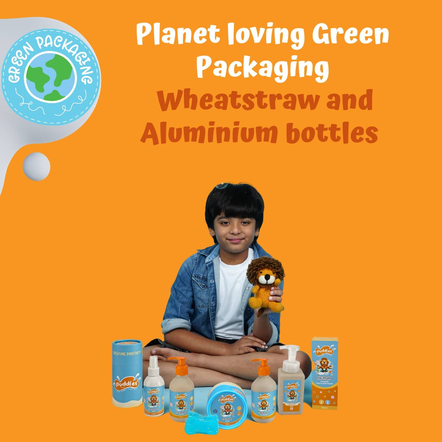 Puddles Kids Foam Body Wash Cub Rider - 100 Ml