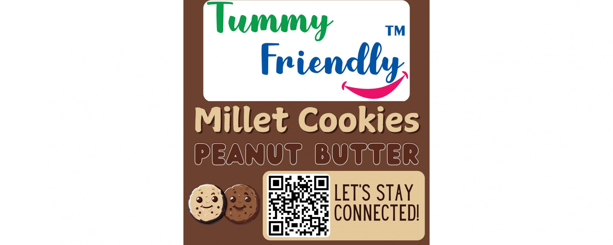 TummyFriendly Foods Millet Cookies Peanut Butter - 75 Gm