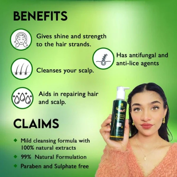 Shikakkai  reetha mild cleansing gel shampoo - 200 ml