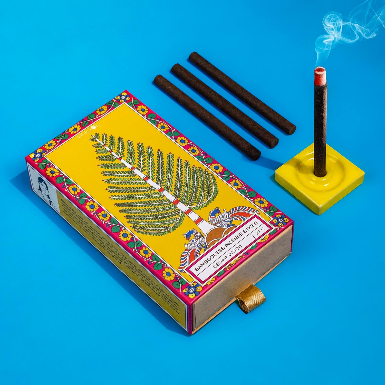 Phool Bambooless Incense Sticks Cedar Wood - 27 U