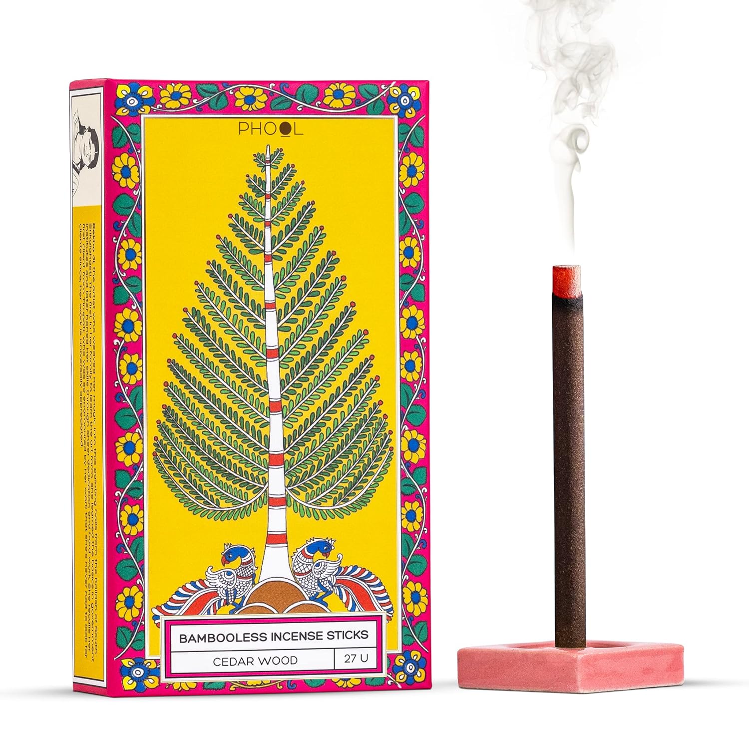 Phool Bambooless Incense Sticks Cedar Wood - 27 U