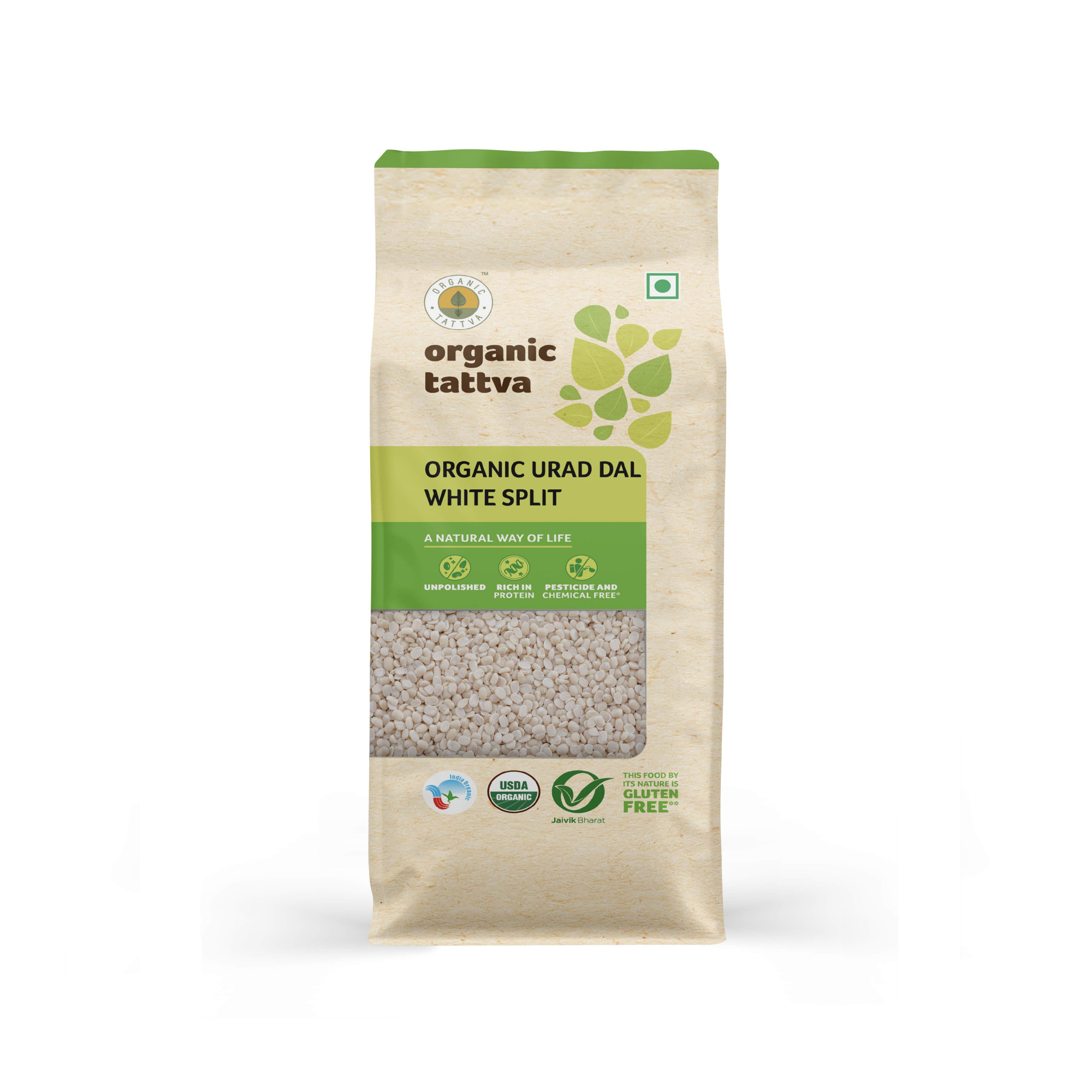 Organic Urad Dal White Split 500g