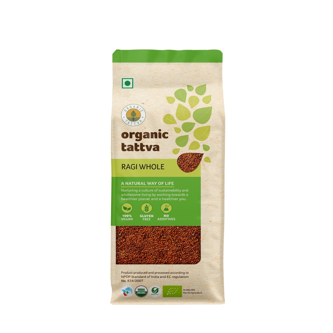 Organic Ragi Whole 500g