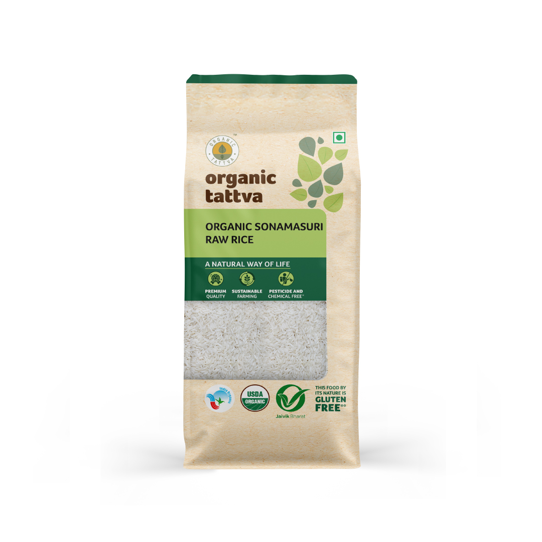 Organic Sonamasuri Raw Rice white 1 kg