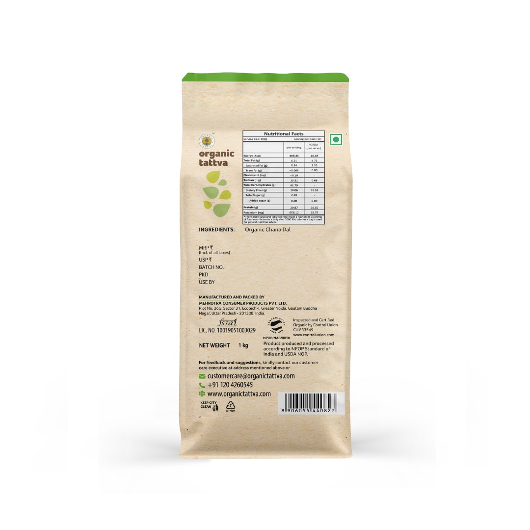 Organic Chana Dal 1kg