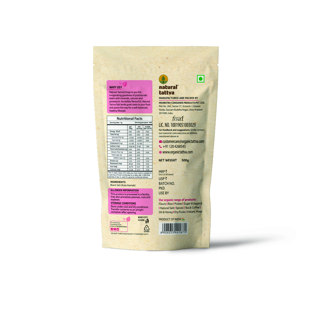 Natural Tattva Black Salt 500g