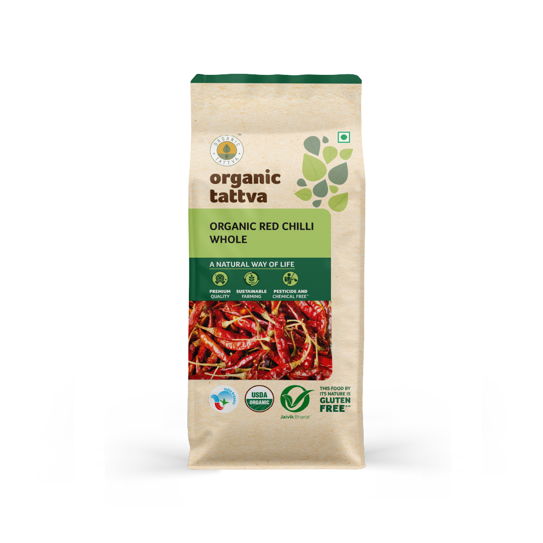 Organic Red Chilli Whole 100g