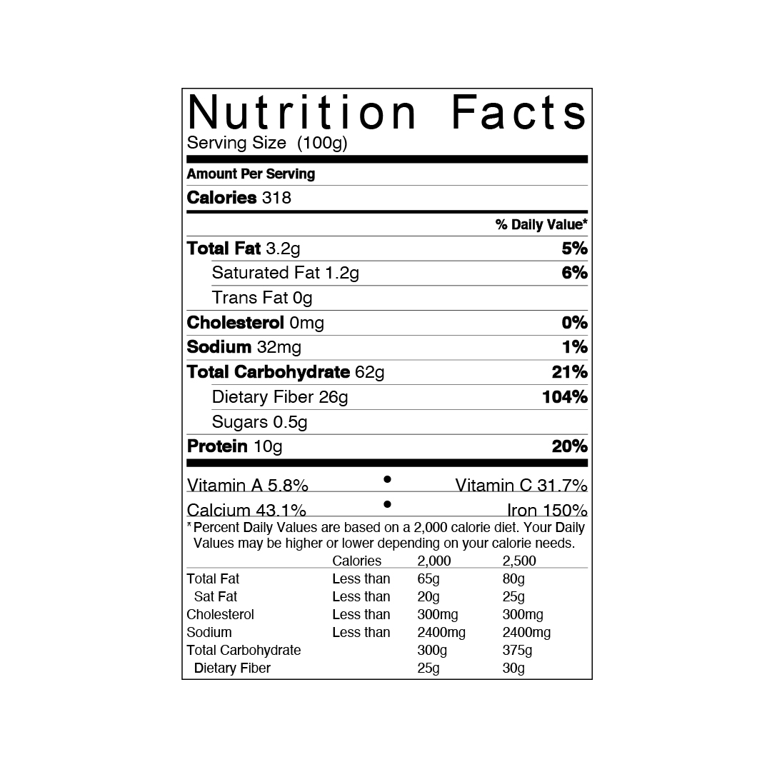 Organic Black Pepper Whole 100g