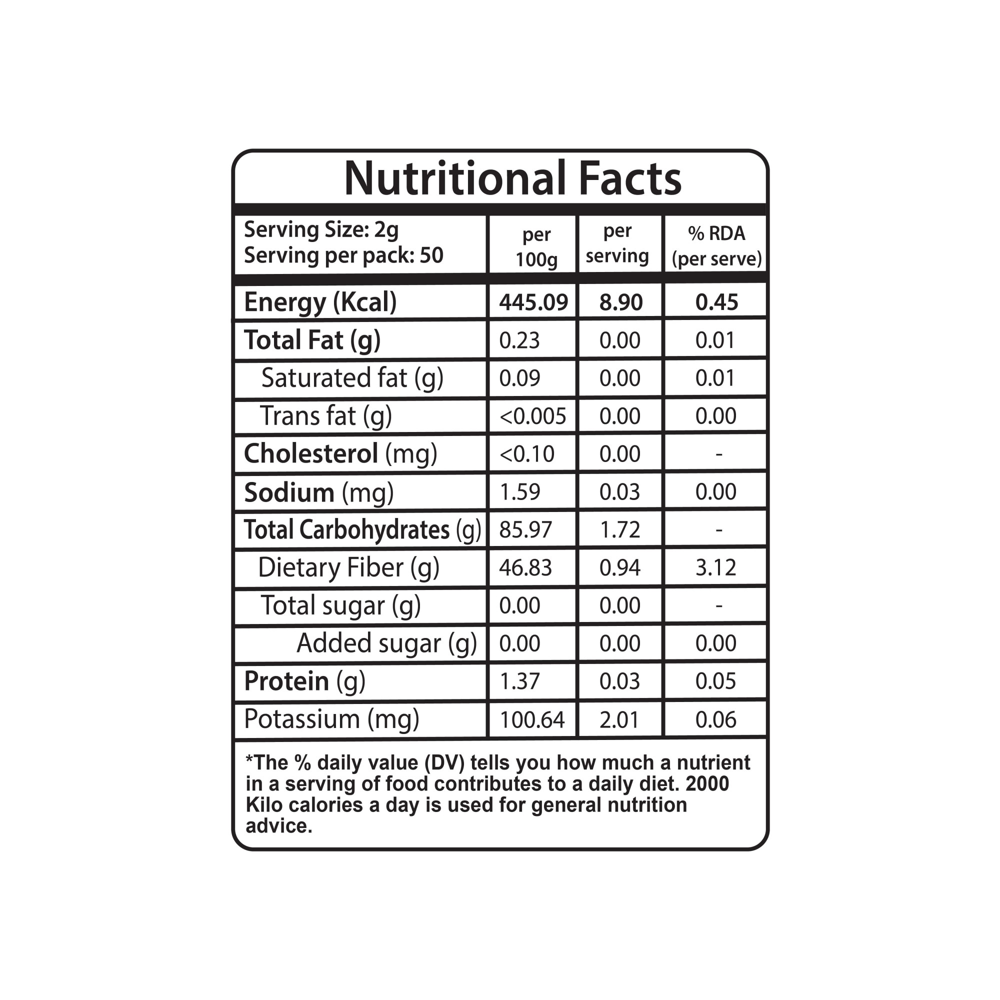 Organic Psyllium Husk 100g