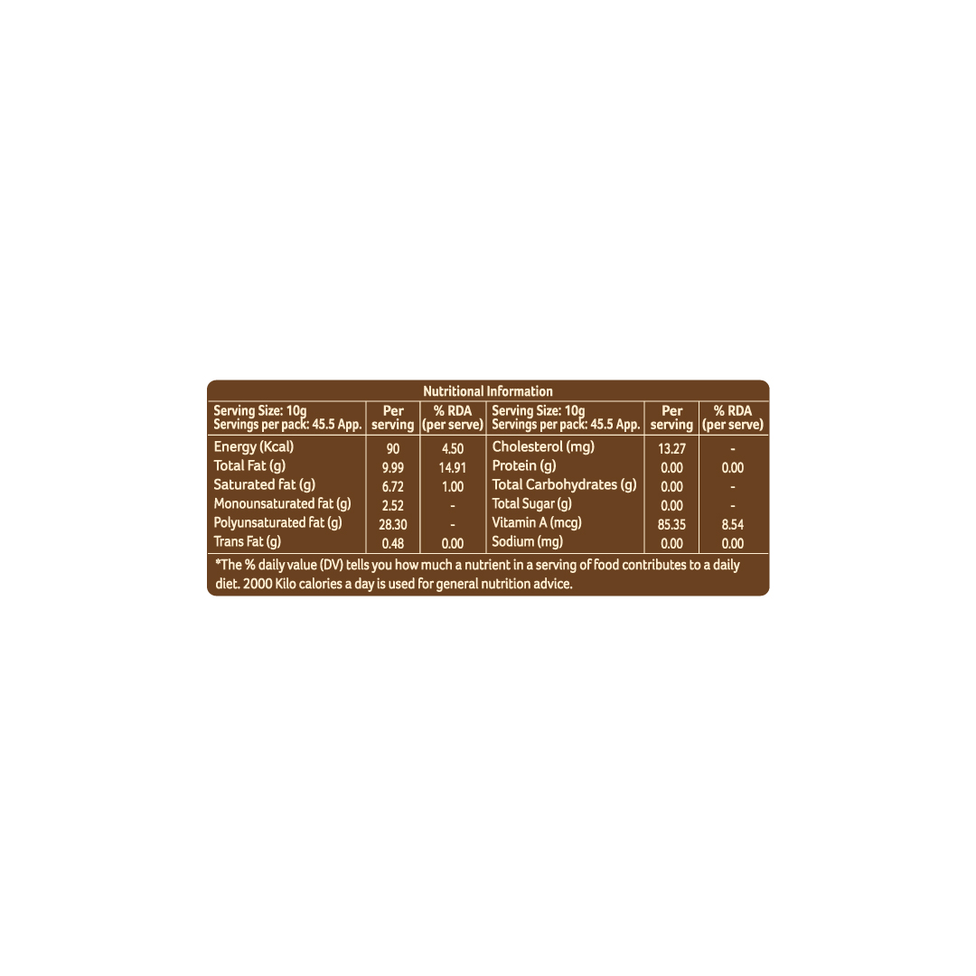 Organic Cow Ghee 500 ml455 g