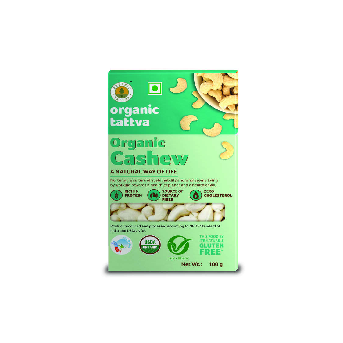 Organic Cashews 100g