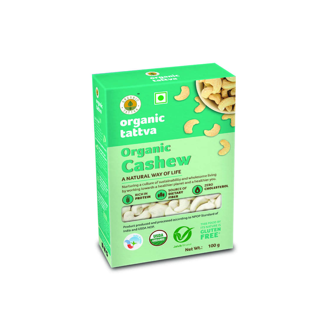 Organic Cashews 100g