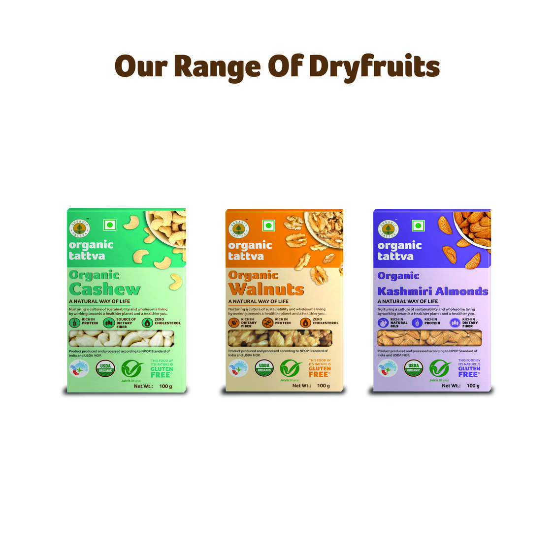 Organic Kashmiri Almonds 100g