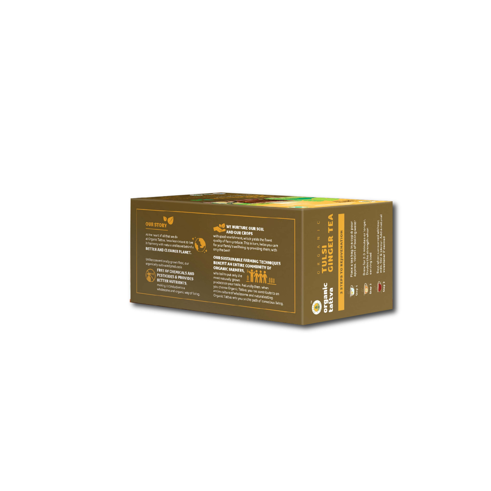 Organic Tulsi Ginger Tea 20 teabags 40g