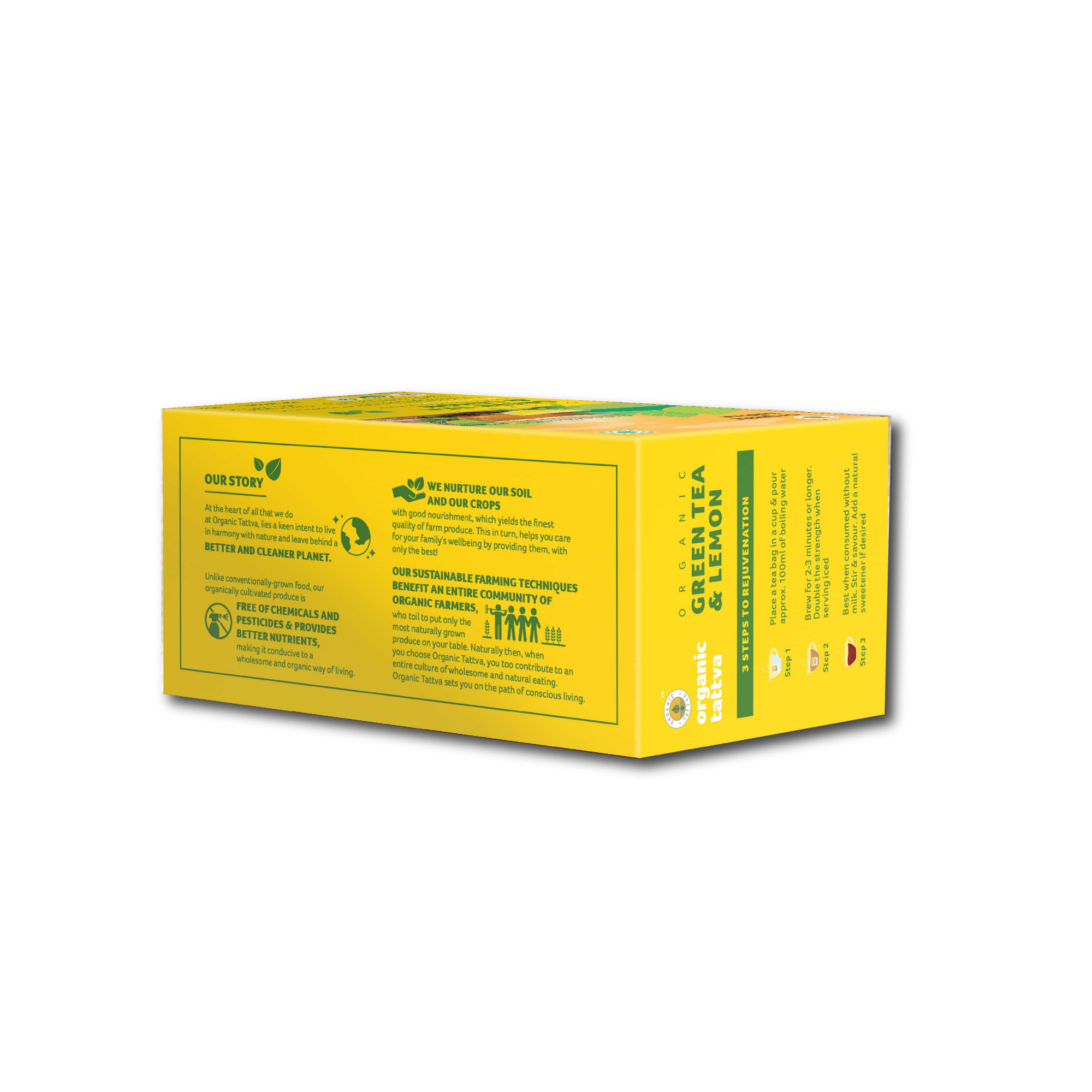 Organic Green Tea  Lemon 40g