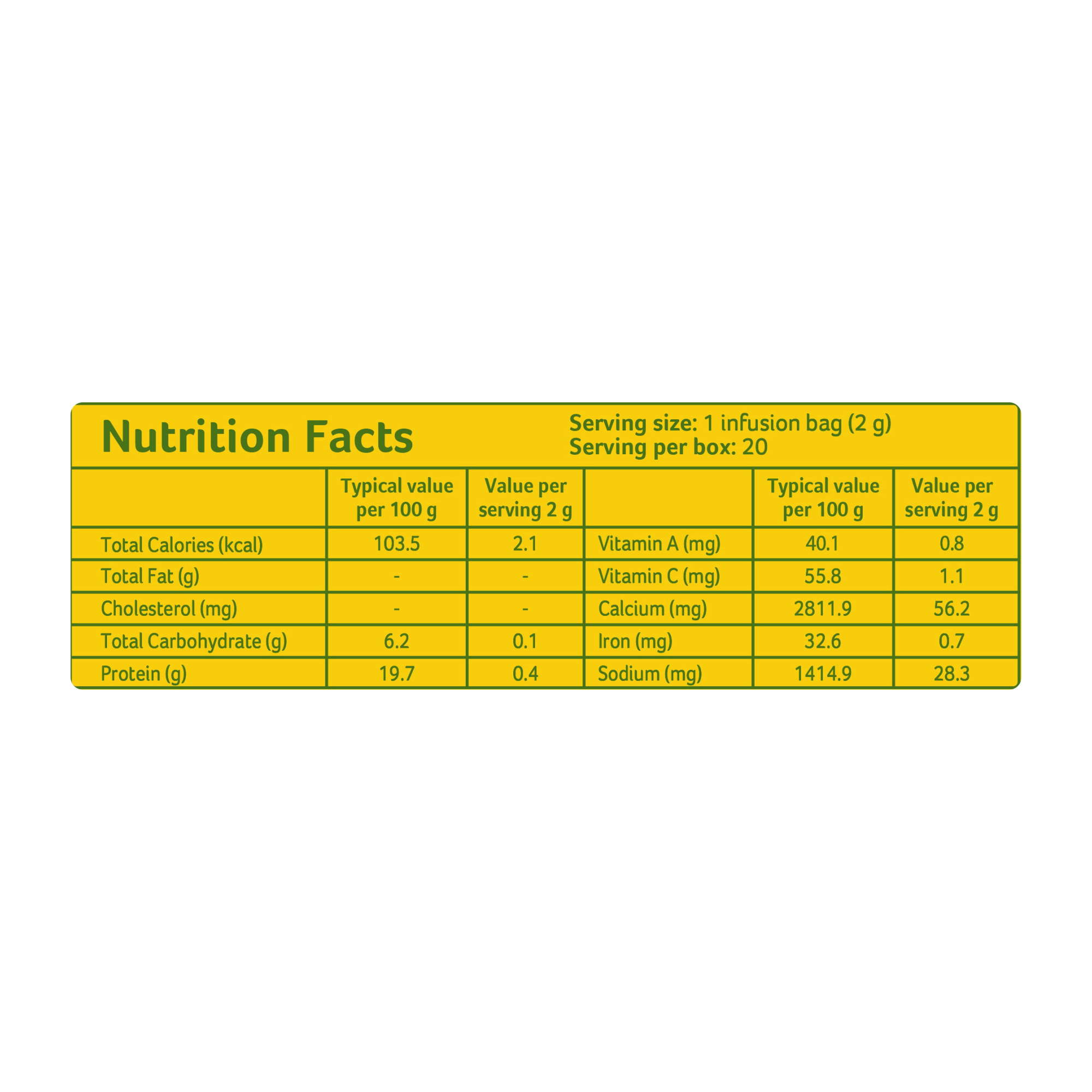 Organic Green Tea Lemon 40g