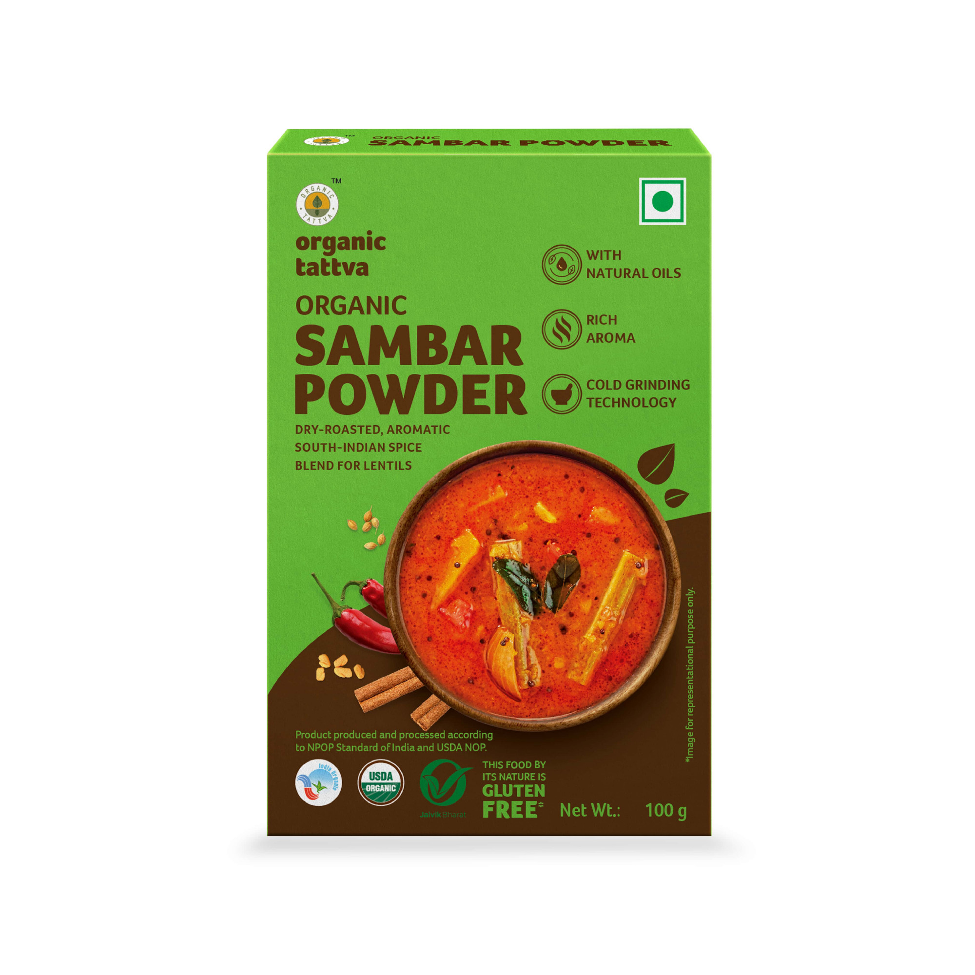 Organic Sambar Powder 100g