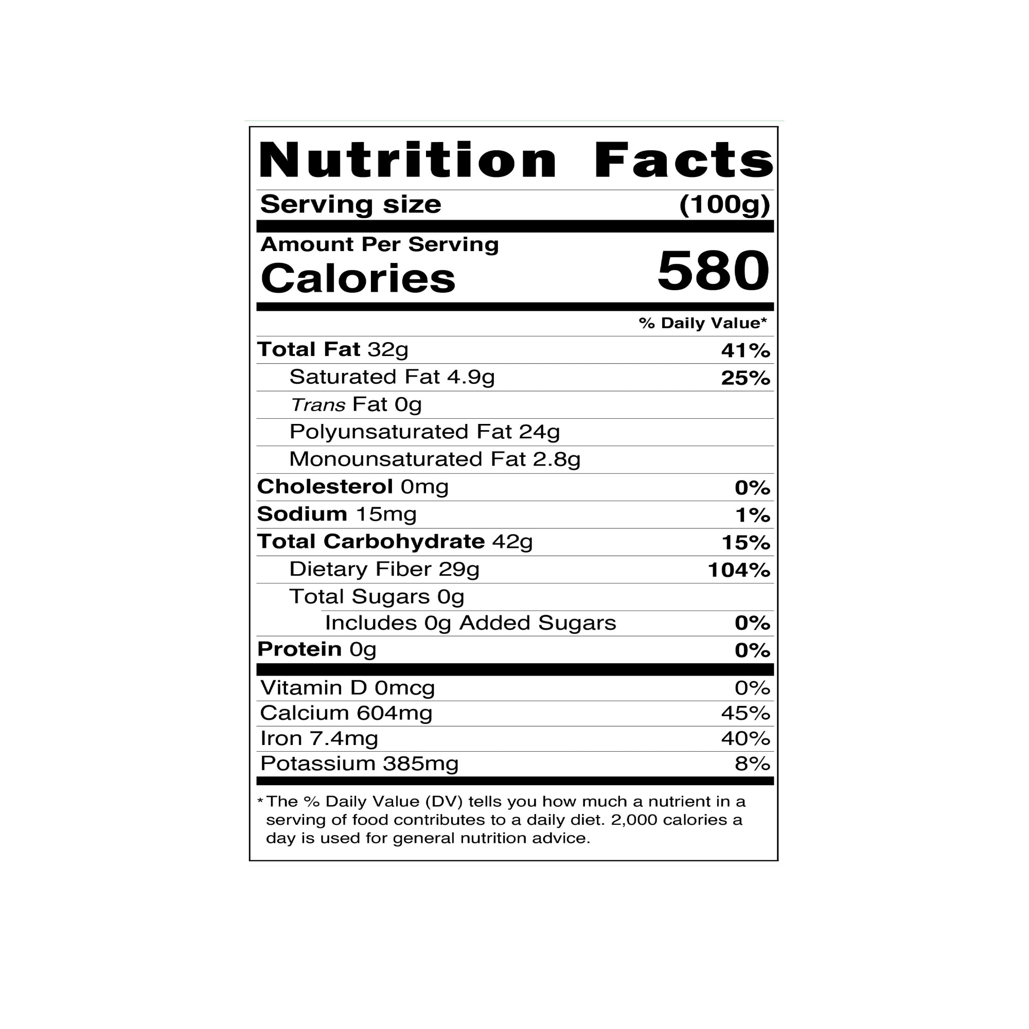 Organic Chia Seeds 100g