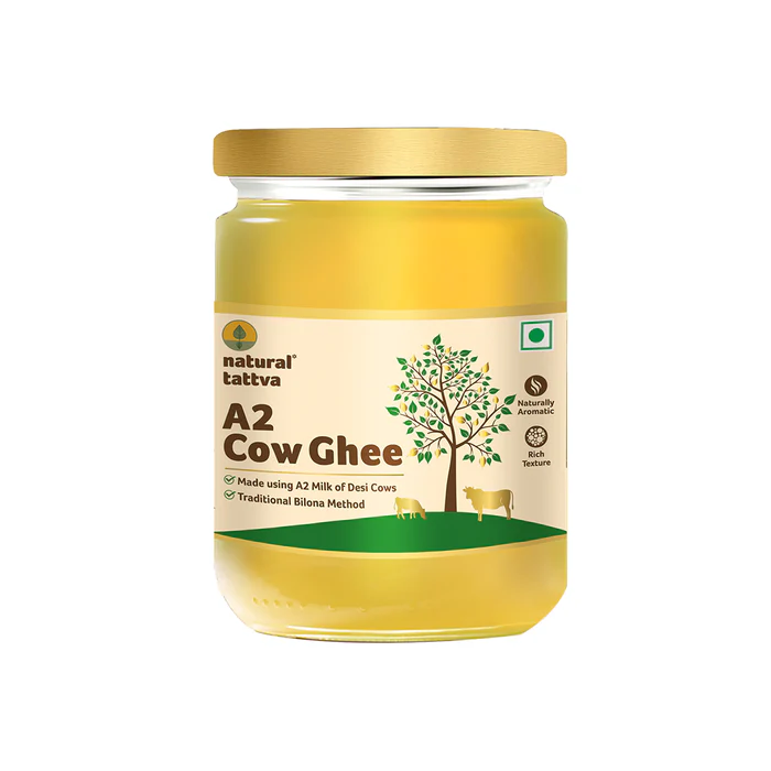 Natural Tattva A2 Cow Ghee - 500 Ml Traditional Bilona Method