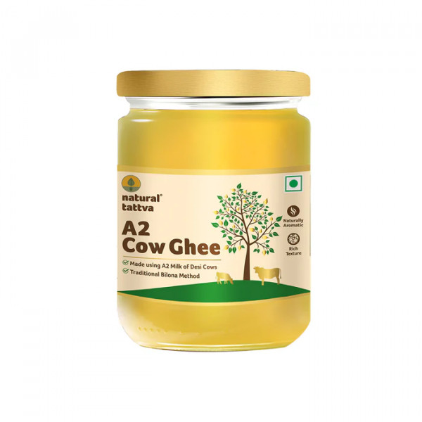 Image of Natural Tattva A2 Cow Ghee - 500 Ml | Traditional Bilona Method