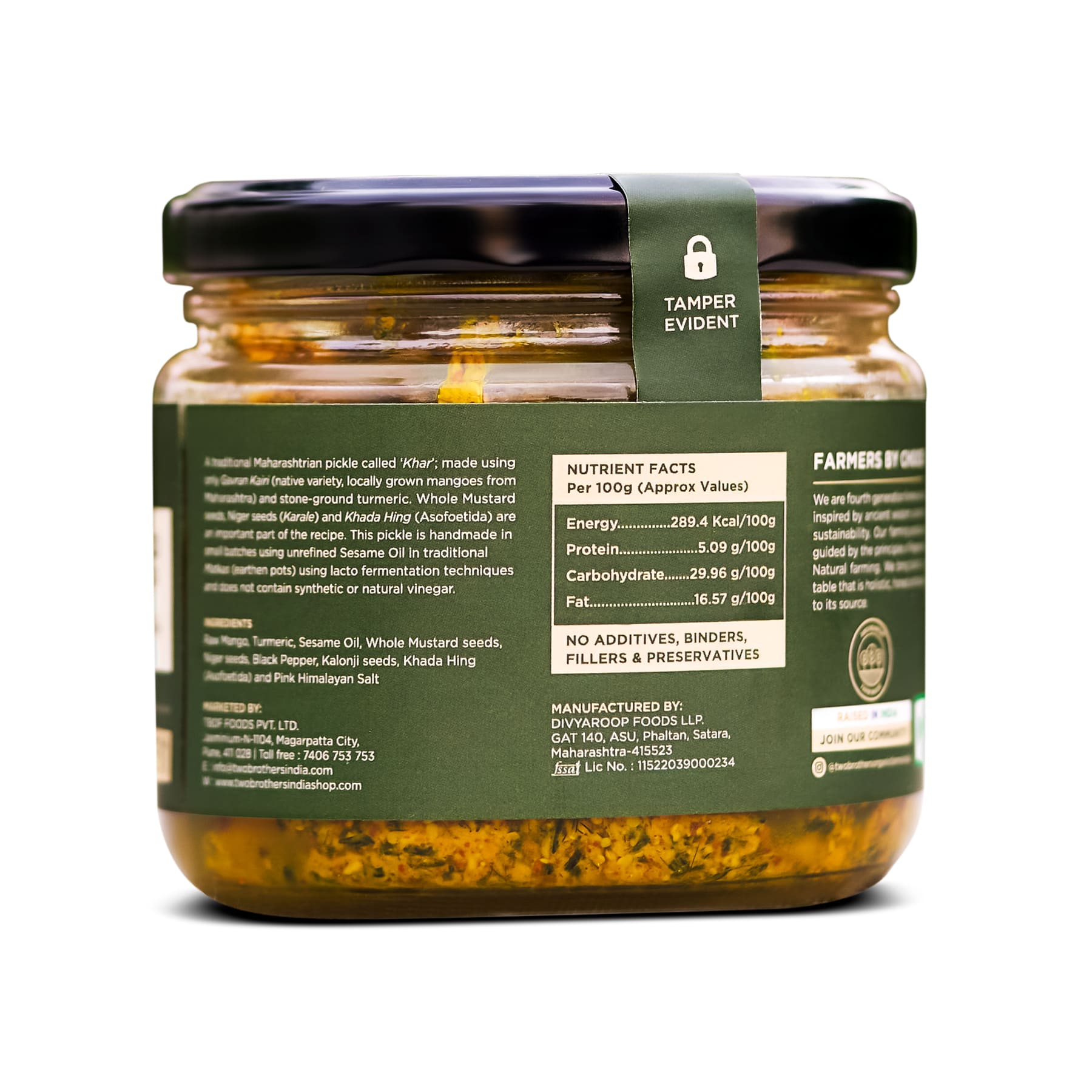 Two Brothers Raw Mango Pickle 300g
