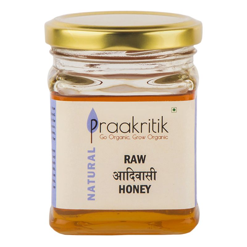 Praakritik Natural Adivasi Honey Organic Natural Unpasteurized Unfiltered  Raw from Wild Indigenous Bees  200gm