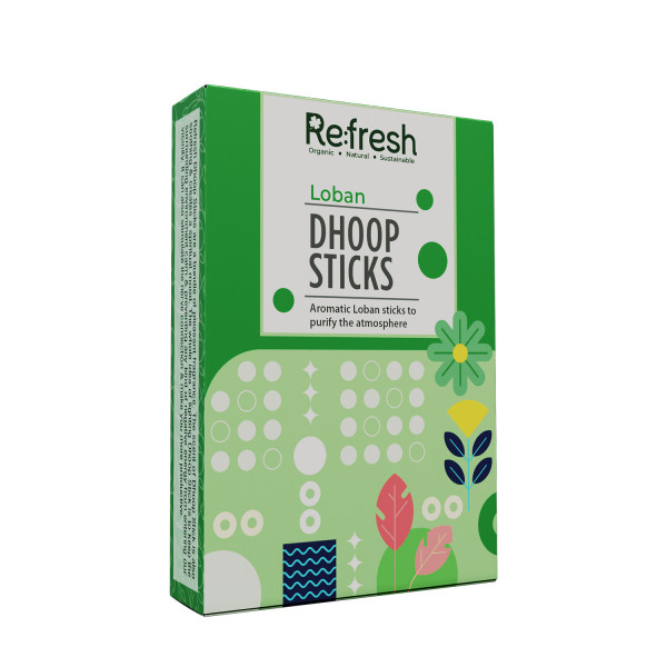 Image of Refresh Loban Dhoop Sticks 45g (Charcoal-free)