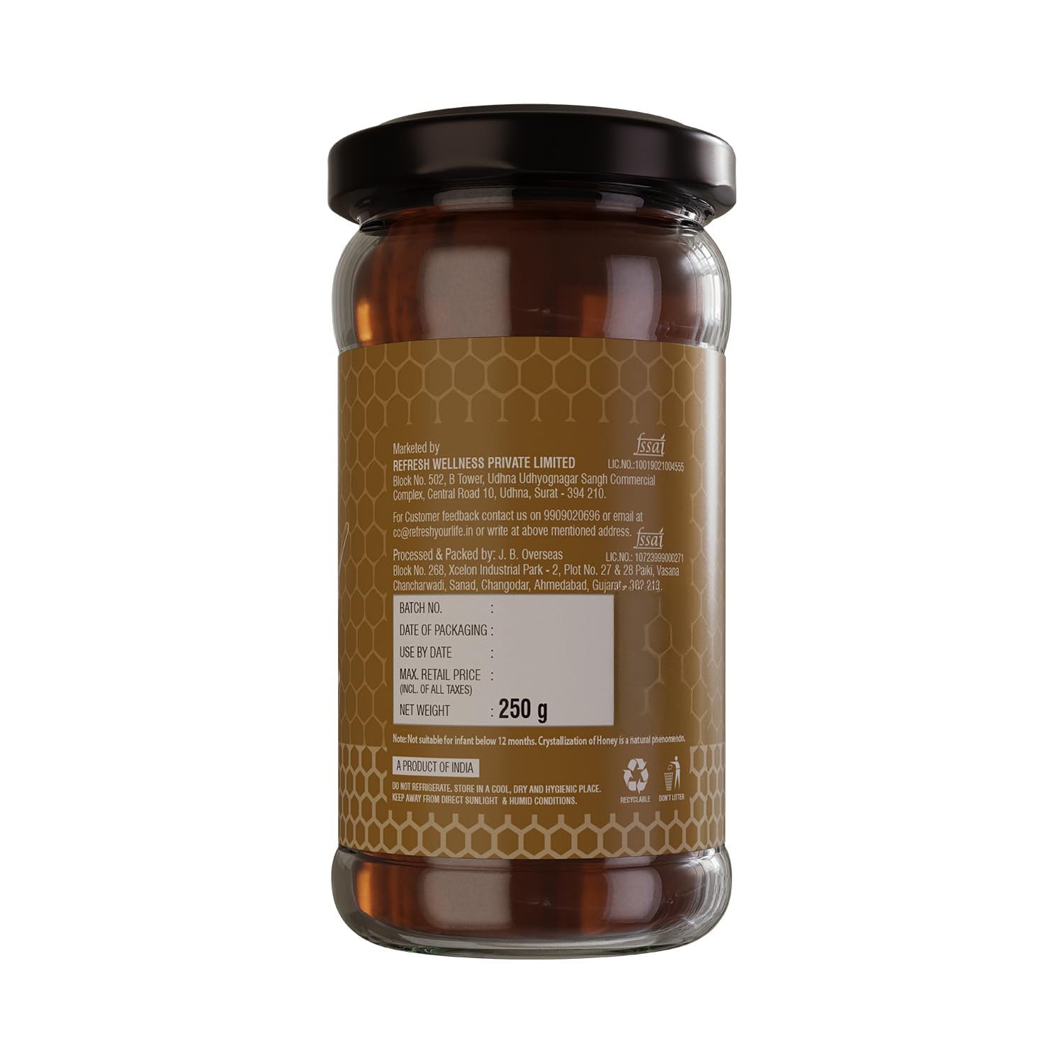 Refresh Ajwain Honey - 250 g