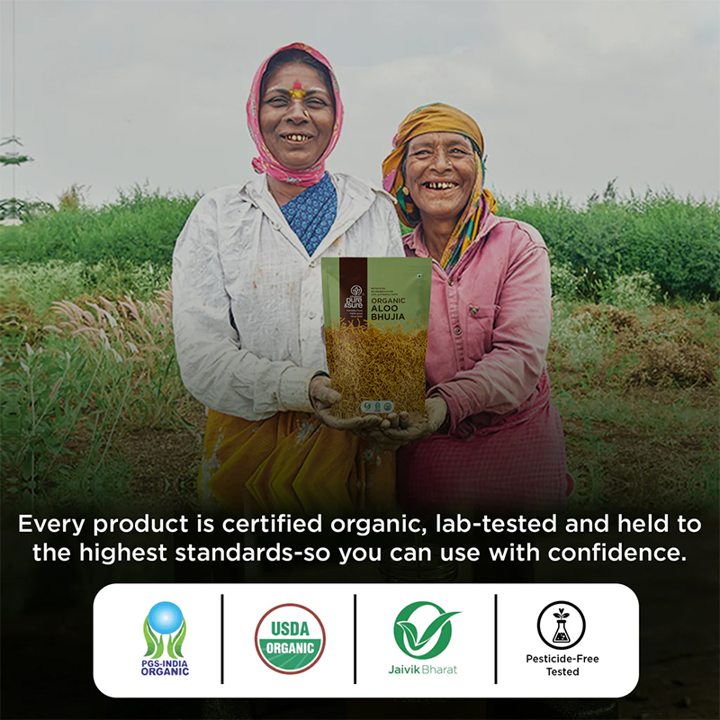 Pure  Sure Organic Aloo Bhujia - 120 Gm