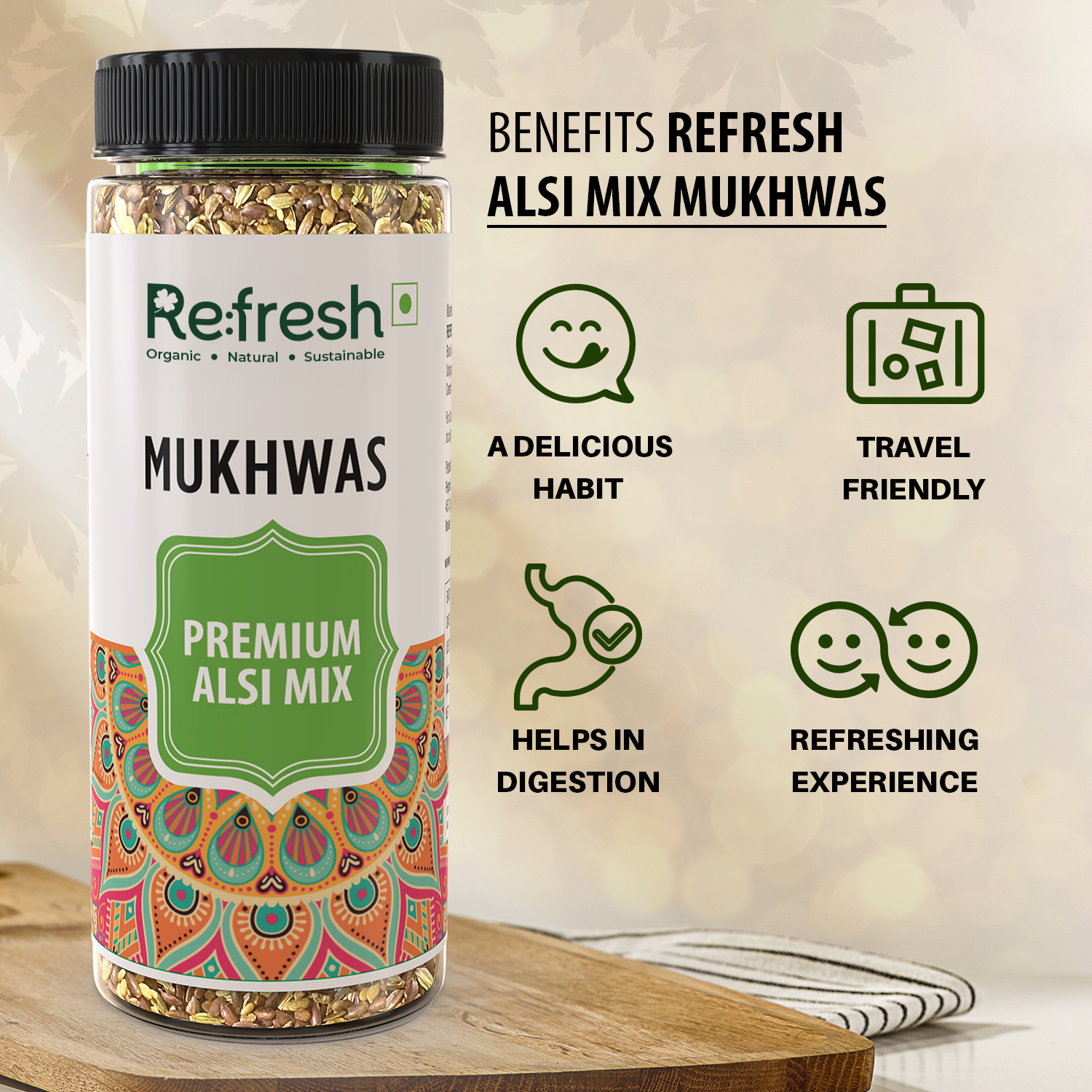 PREMIUM ALSI MIX MUKHWAS - 90 GM