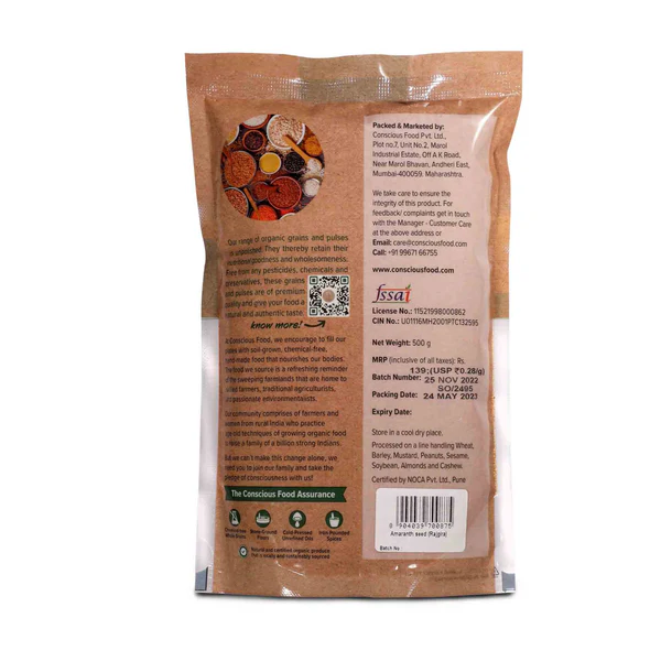 Conscious Food Whole Amaranth - 500 Gm