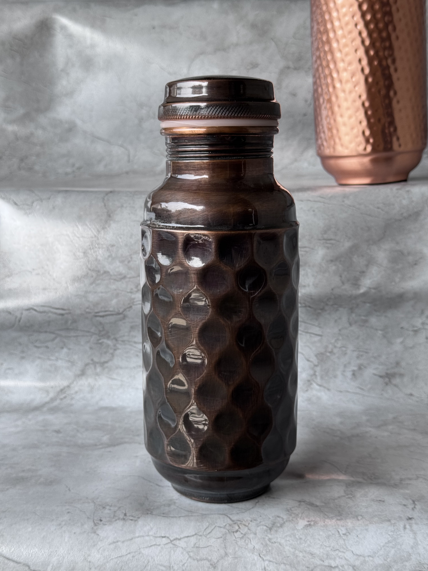Amrut Kalash Antique Diamond Copper Bottle 1500 Ml - 1 U
